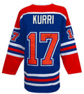 Jari Kurri Signed Blue Throwback Custom Hockey Jersey w/HOF'01 - KURJRY400 - Jari Kurri Signed Blue Throwback Custom Hockey Jersey w/HOF'01 product image