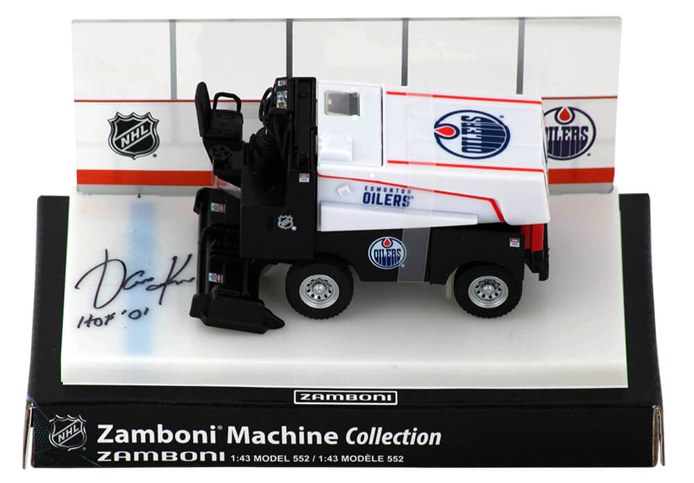 Jari Kurri Signed Edmonton Oilers NHL Mini Zamboni w/HOF'01 - KURZAM400 - Jari Kurri Signed Edmonton Oilers NHL Mini Zamboni w/HOF'01 product image