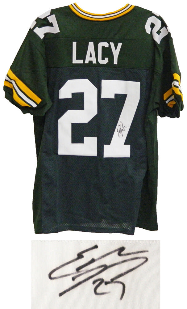 Eddie Lacy Signed Green Custom Jersey - LACJRY300 - Eddie Lacy Signed Green Custom Jersey product image