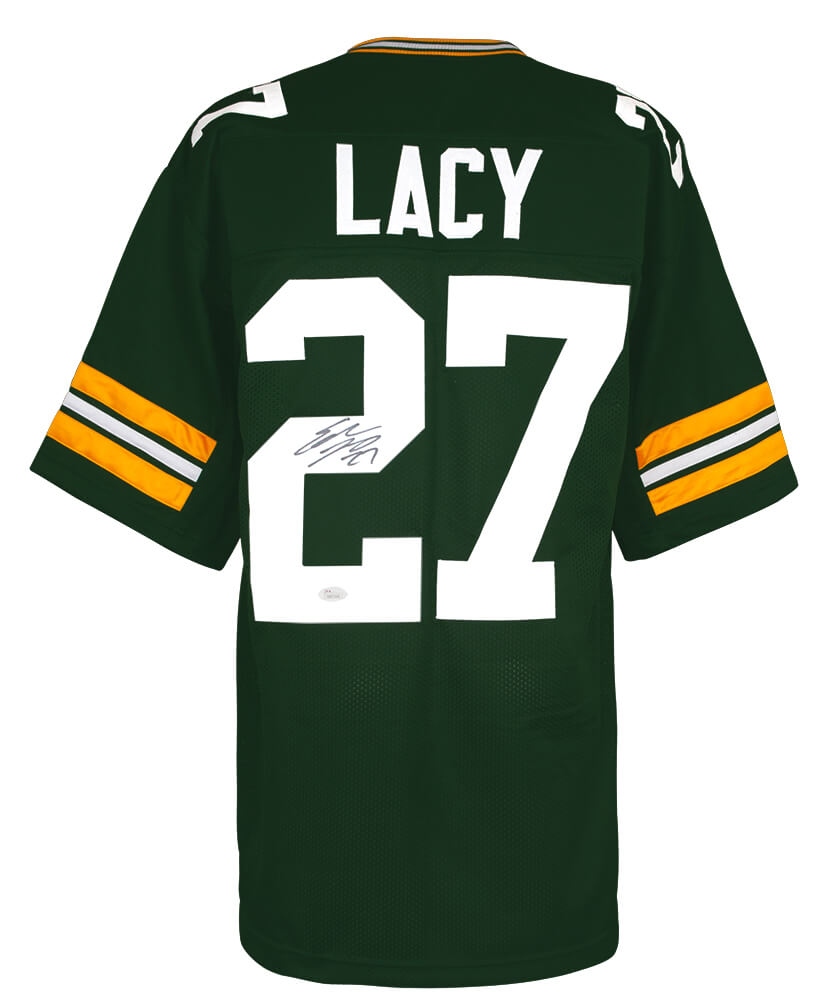 Eddie Lacy Signed Green Custom Football Jersey - (JSA) - LACJRY301 - Eddie Lacy Signed Green Custom Football Jersey - (JSA) product image