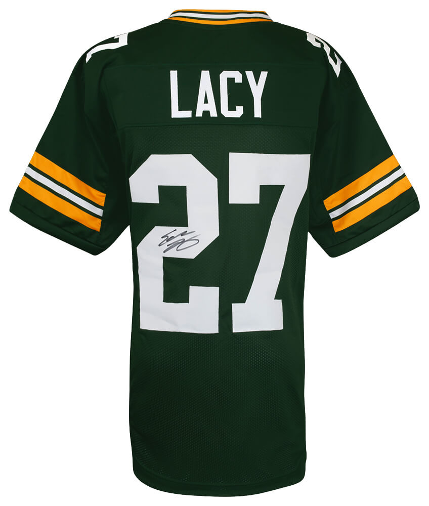 Eddie Lacy Signed Green Custom Football Jersey - LACJRY302 - Eddie Lacy Signed Green Custom Football Jersey product image