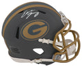 Eddie Lacy Signed Green Bay Packers SLATE Riddell Speed Mini Helmet - LACMIN302 - Eddie Lacy Signed Green Bay Packers SLATE Riddell Speed Mini Helmet product image