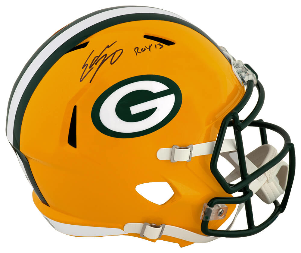 Eddie Lacy Signed Green Bay Packers Riddell Full Size Speed Replica Helmet w/ROY'13 - LACREP301 - Eddie Lacy Signed Green Bay Packers Riddell Full Size Speed Replica Helmet w/ROY'13 product image