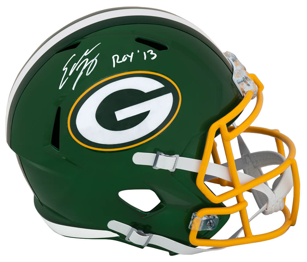 Eddie Lacy Signed Green Bay Packers FLASH Riddell Full Size Speed Replica Helmet w/ROY'13 - LACREP302 - Eddie Lacy Signed Green Bay Packers FLASH Riddell Full Size Speed Replica Helmet w/ROY'13 product image