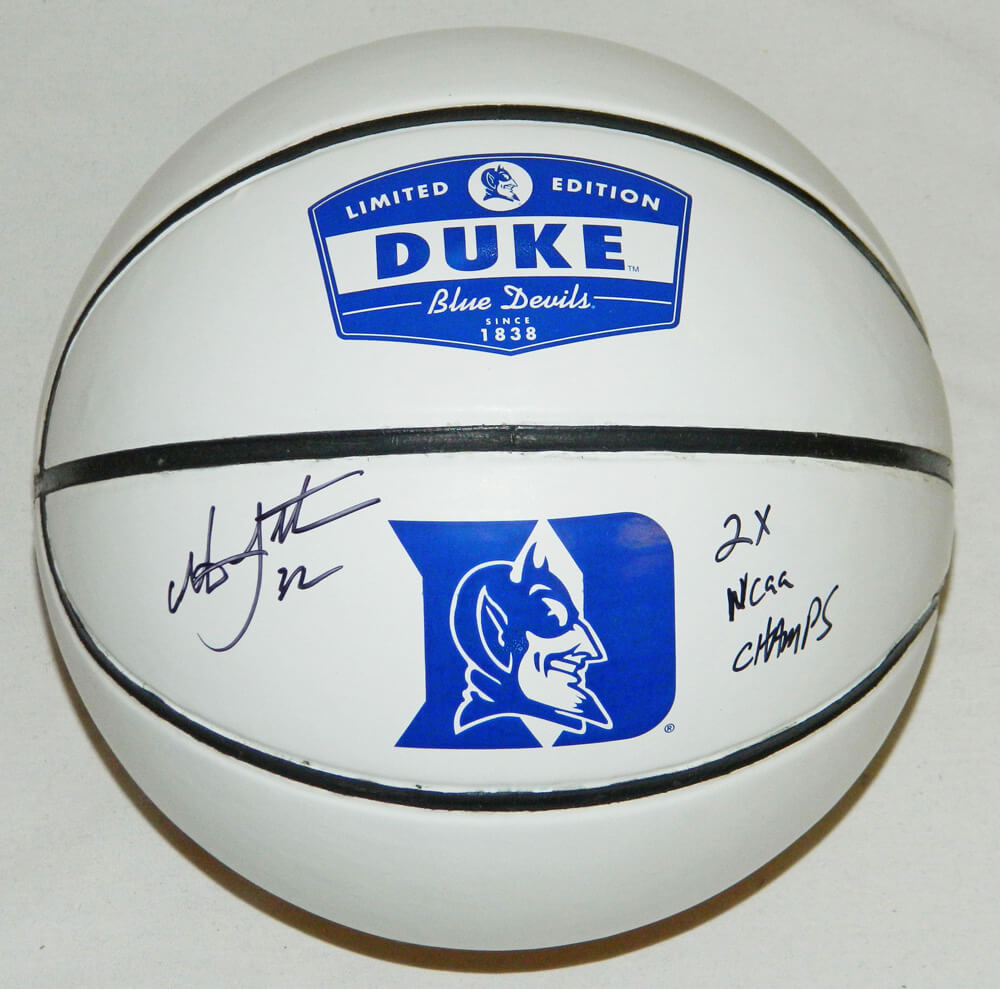 Christian Laettner Signed Rawlings Duke Blue Devils Logo Basketball w/2x NCAA Champs - LAEBSK200 - Christian Laettner Signed Rawlings Duke Blue Devils Logo Basketball w/2x NCAA Champs product image
