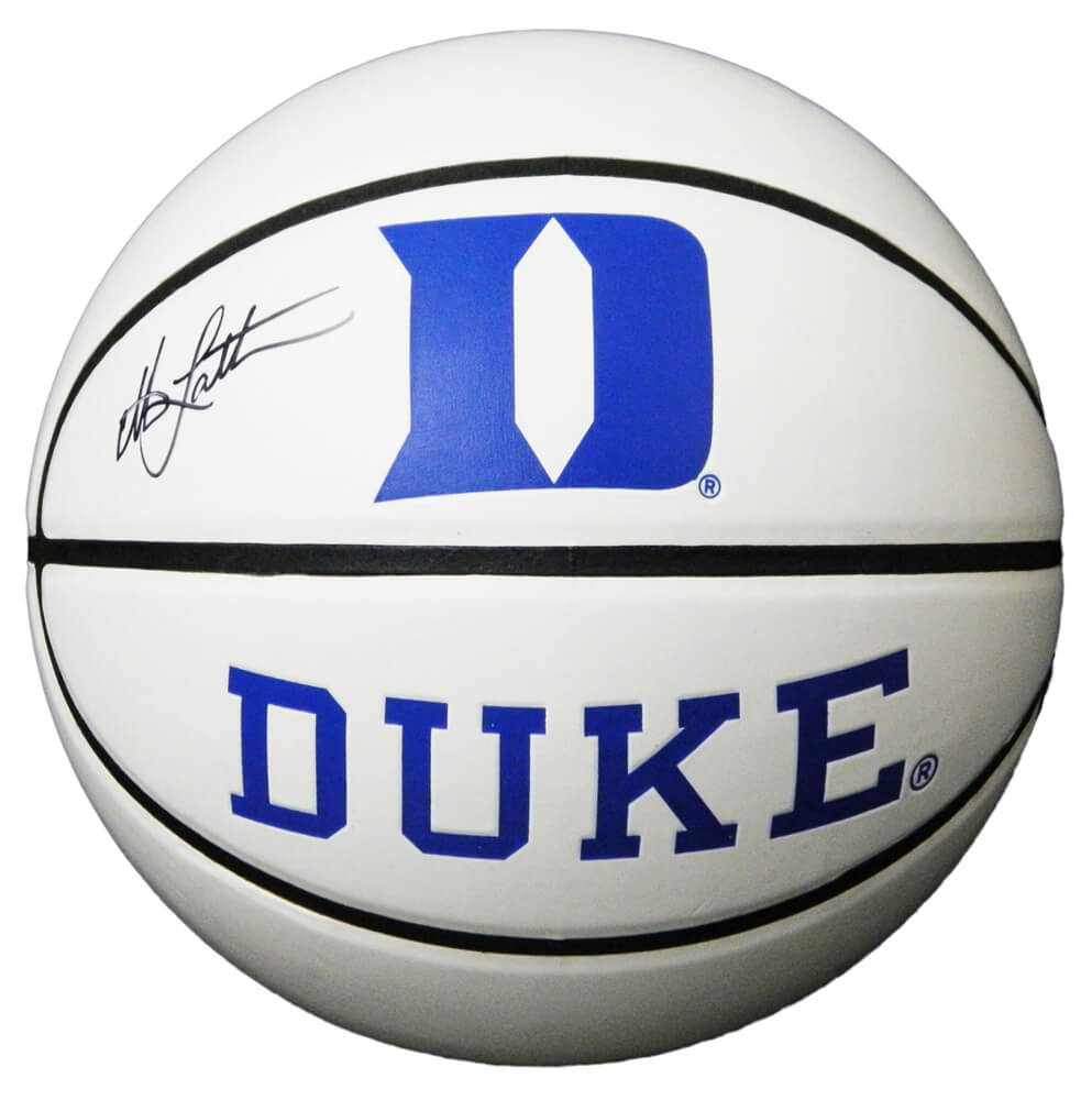 Christian Laettner Signed Duke Blue Devils Baden White Team Logo Basketball - LAEBSK207 - Christian Laettner Signed Duke Blue Devils Baden White Team Logo Basketball product image