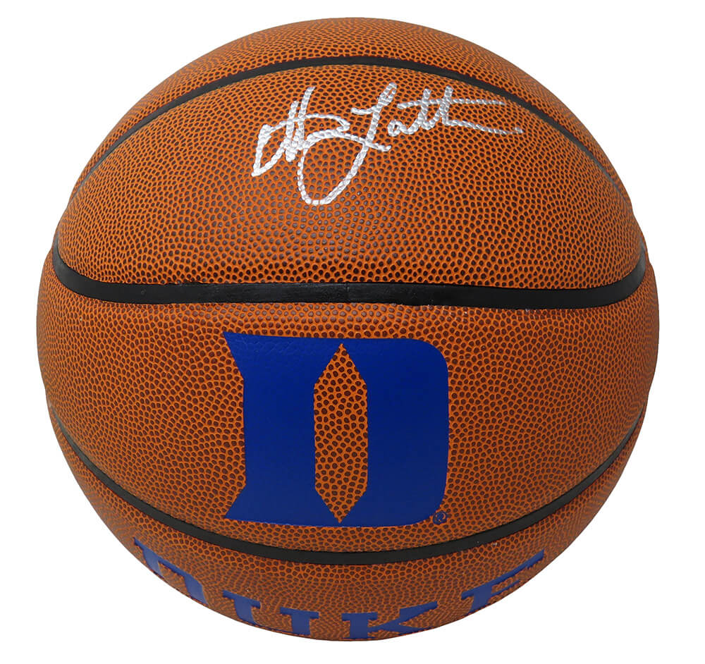 Christian Laettner Signed Duke Blue Devils Logo Baden Brown Basketball - LAEBSK210 - Christian Laettner Signed Duke Blue Devils Logo Baden Brown Basketball product image