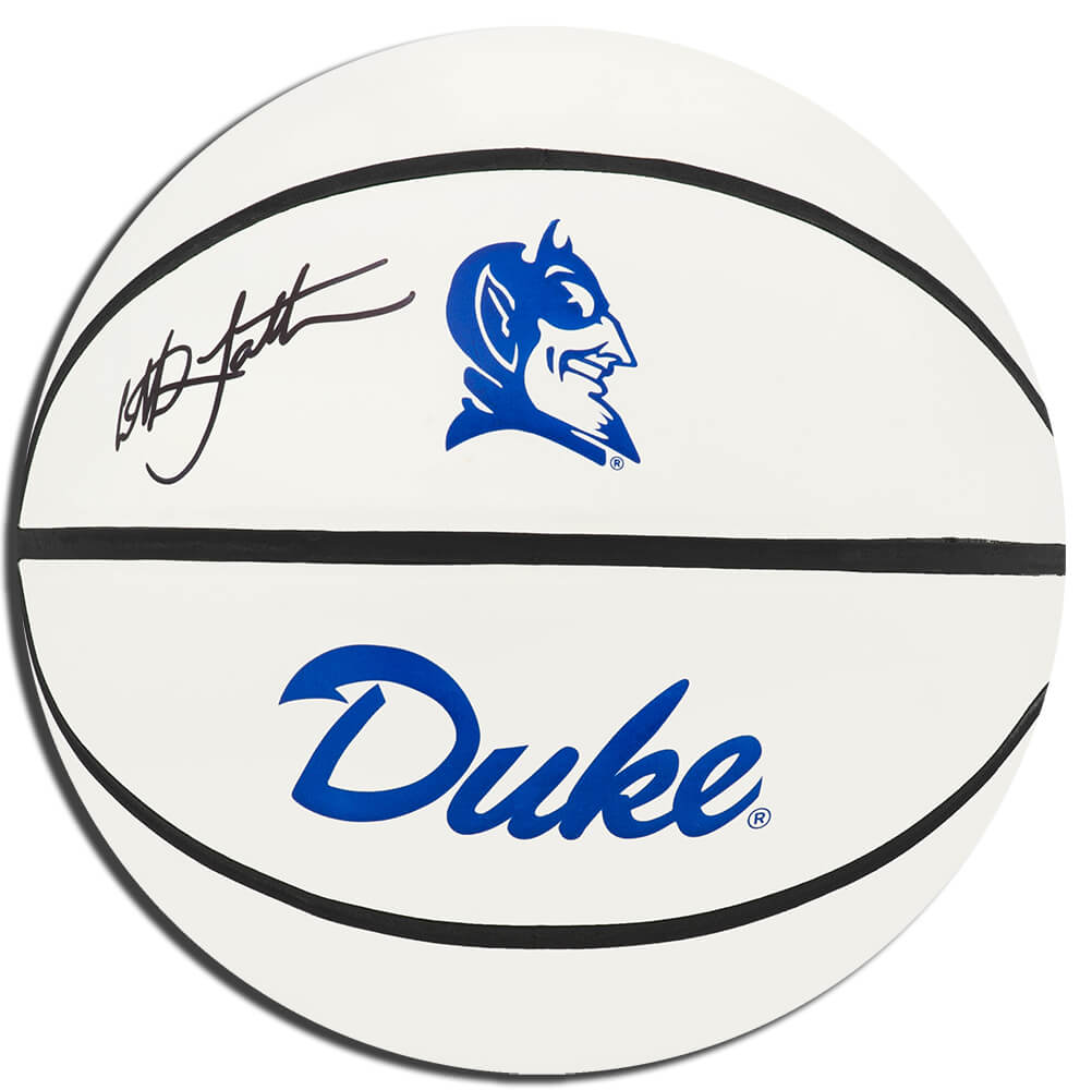 Christian Laettner Signed Duke Blue Devils Rawlings White Logo Basketball - LAEBSK211 - Christian Laettner Signed Duke Blue Devils Rawlings White Logo Basketball product image