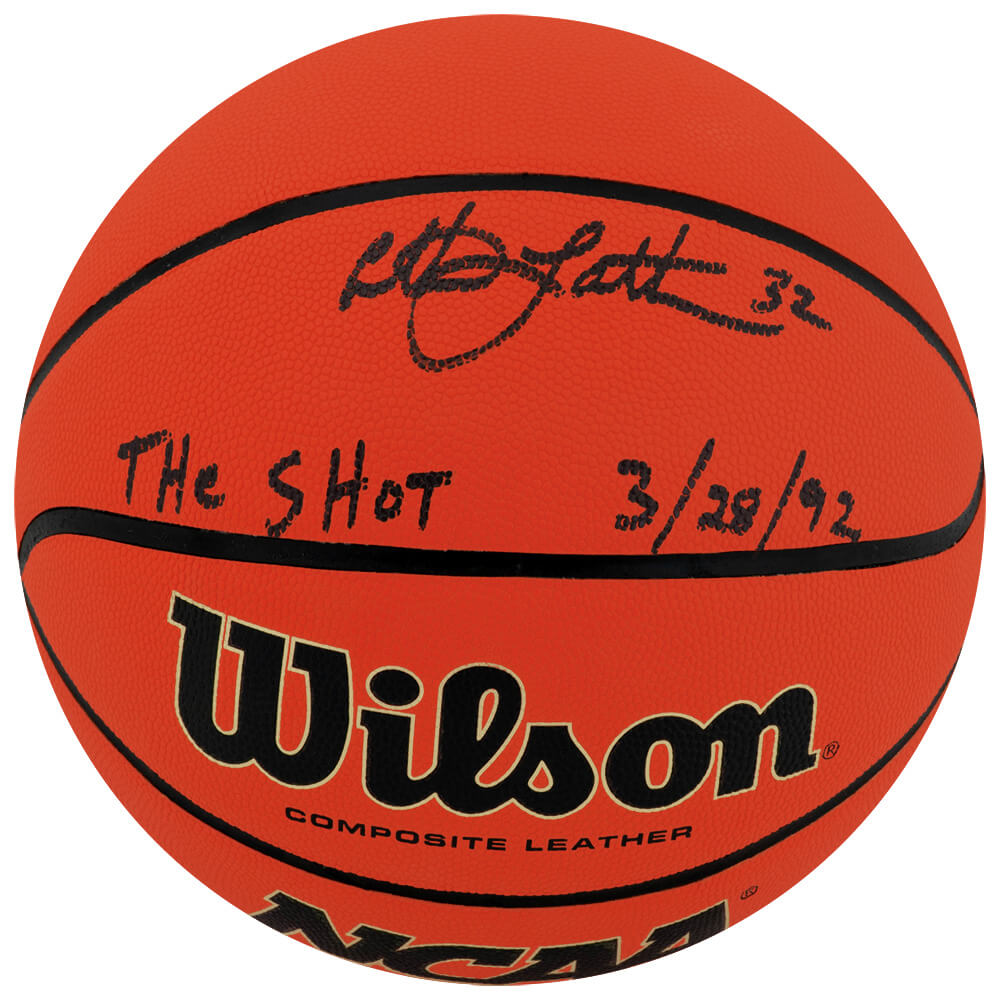 Christian Laettner Signed Wilson NCAA Legends Full Size Basketball w/The Shot 3-28-92 - LAEBSK214 - Christian Laettner Signed Wilson NCAA Legends Full Size Basketball w/The Shot 3-28-92 product image