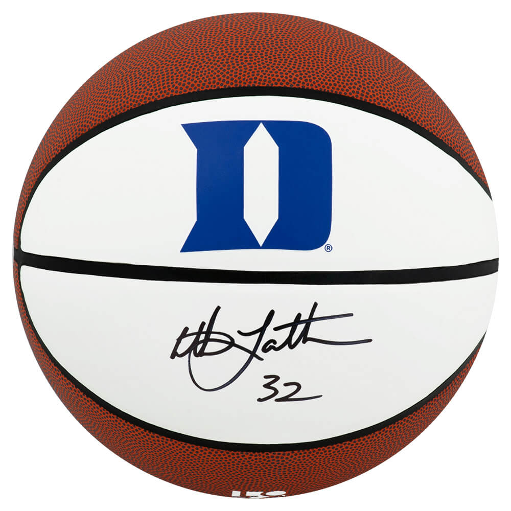 Christian Laettner Signed Duke Blue Devils Logo Brands White Logo Basketball - LAEBSK216 - Christian Laettner Signed Duke Blue Devils Logo Brands White Logo Basketball product image