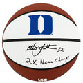 Christian Laettner Signed Duke Blue Devils Logo Brands White Logo Basketball w/2x NCAA Champs - LAEBSK217 - Christian Laettner Signed Duke Blue Devils Logo Brands White Logo Basketball w/2x NCAA Champs product image
