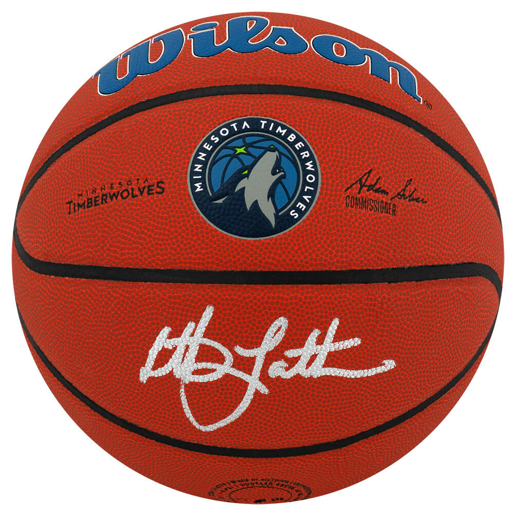 Christian Laettner Signed Wilson Minnesota Timberwolves Logo Full Size NBA Basketball - LAEBSK219 - Christian Laettner Signed Wilson Minnesota Timberwolves Logo Full Size NBA Basketball product image