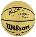 Christian Laettner Signed Wilson Gold Full Size NBA Basketball w/1992 Dream Team - LAEBSK222 - Christian Laettner Signed Wilson Gold Full Size NBA Basketball w/1992 Dream Team product image