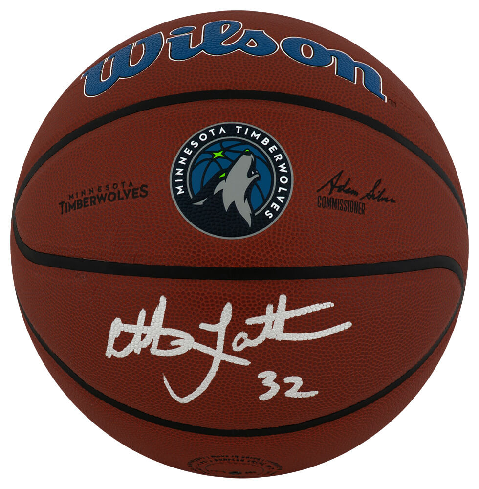 Christian Laettner Signed Minnesota Timberwolves Logo Wilson Alliance NBA Basketball - LAEBSK225 - Christian Laettner Signed Minnesota Timberwolves Logo Wilson Alliance NBA Basketball product image