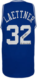 Christian Laettner Signed Blue Custom College Basketball Jersey w/2x NCAA Champs - LAEJRY208 - Christian Laettner Signed Blue Custom College Basketball Jersey w/2x NCAA Champs product image