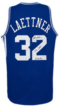 Christian Laettner Signed Blue Custom College Basketball Jersey w/The Shot 3-28-92 - LAEJRY209 - Christian Laettner Signed Blue Custom College Basketball Jersey w/The Shot 3-28-92 product image