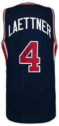 Christian Laettner Signed USA Navy Custom Basketball Jersey - LAEJRY210 - Christian Laettner Signed USA Navy Custom Basketball Jersey product image