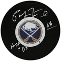 Pat Lafontaine Signed Buffalo Sabres Logo Hockey Puck w/HOF'03 - LAFPUC404 - Pat Lafontaine Signed Buffalo Sabres Logo Hockey Puck w/HOF'03 product image
