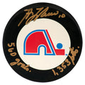 Guy Lafleur Signed Quebec Nordiques Logo Hockey Puck w/560 Goals, 1353 Pts - (JSA COA) - LAFPUC412 - Guy Lafleur Signed Quebec Nordiques Logo Hockey Puck w/560 Goals, 1353 Pts - (JSA COA) product image