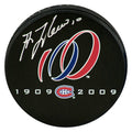 Guy Lafleur Signed Montreal Canadiens 100 Years Logo Hockey Puck - LAFPUC413 - Guy Lafleur Signed Montreal Canadiens 100 Years Logo Hockey Puck product image