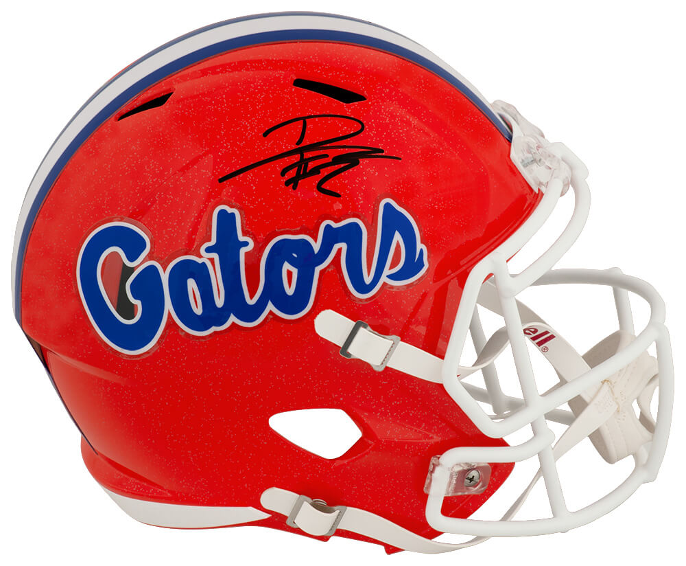 DJ Lagway Signed Florida Gators Orange Riddell Full Size Speed Replica Helmet - LAGREP300 - DJ Lagway Signed Florida Gators Orange Riddell Full Size Speed Replica Helmet product image