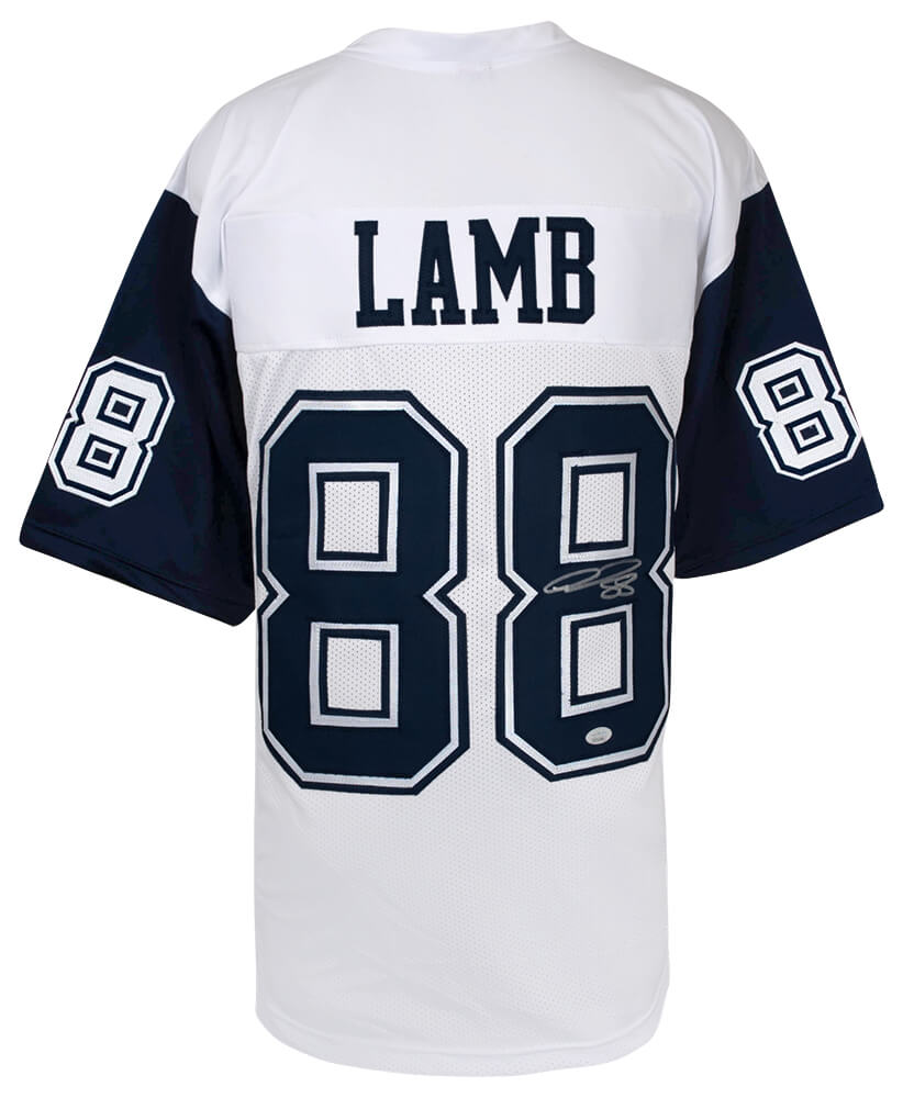 Ceedee Lamb Signed White Custom Football Jersey - (JSA) - LAMJRY300 - Ceedee Lamb Signed White Custom Football Jersey - (JSA) product image