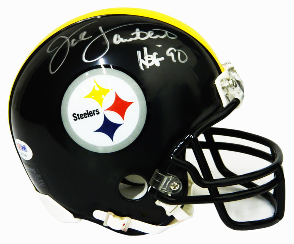 Jack Lambert Signed Steelers Riddell Mini Helmet w/HOF'90 - LAMMIN300 - Jack Lambert Signed Steelers Riddell Mini Helmet w/HOF'90 product image