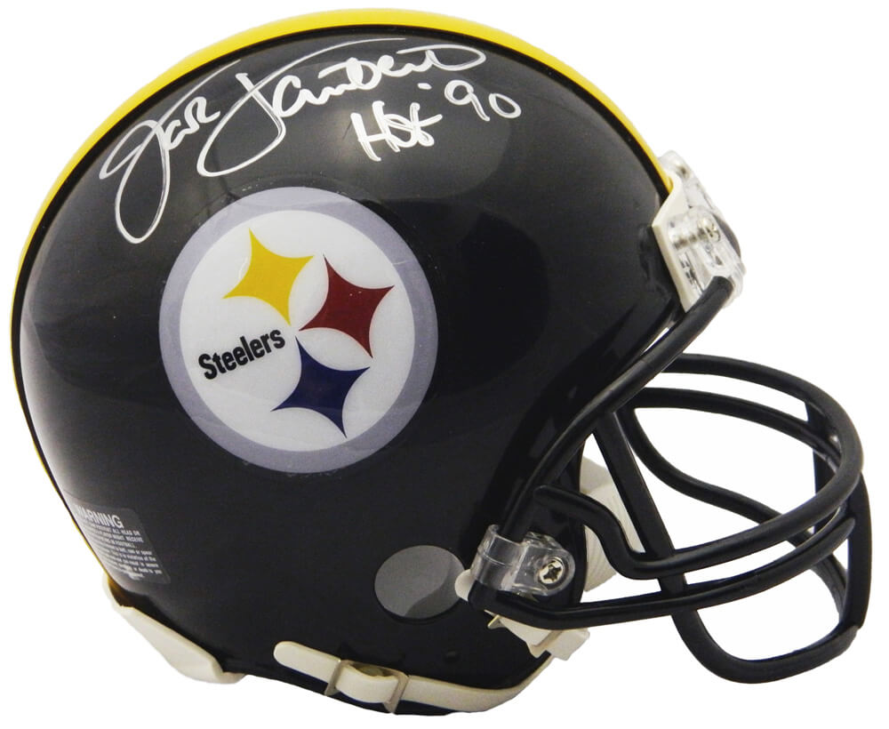 Jack Lambert Signed Pittsburgh Steelers Riddell Mini Helmet w/HOF'90 - LAMMIN301 - Jack Lambert Signed Pittsburgh Steelers Riddell Mini Helmet w/HOF'90 product image