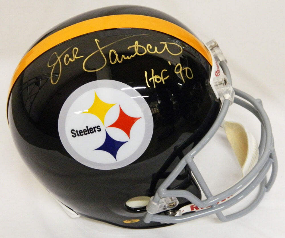 Jack Lambert Signed Steelers Throwback F/S Replica Helmet w/HOF'90 - LAMREP300 - Jack Lambert Signed Steelers Throwback F/S Replica Helmet w/HOF'90 product image