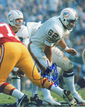 Jim Langer Signed Miami Dolphins Snapping Action 8x10 Photo w/HOF'87 - LAN08P300 - Jim Langer Signed Miami Dolphins Snapping Action 8x10 Photo w/HOF'87 product image