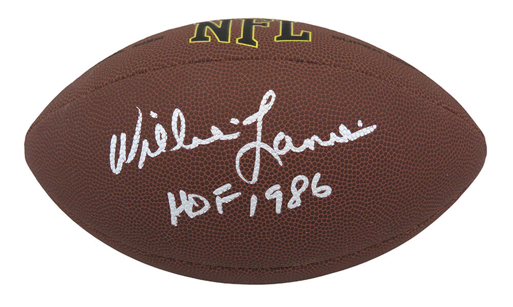 Willie Lanier Signed Wilson Super Grip Full Size NFL Football w/HOF'86 - LANFTB320 - Willie Lanier Signed Wilson Super Grip Full Size NFL Football w/HOF'86 product image