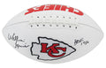 Willie Lanier Signed Kansas City Chiefs White Logo Football w/HOF'86 - LANFTB321 - Willie Lanier Signed Kansas City Chiefs White Logo Football w/HOF'86 product image
