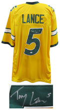 Trey Lance Signed Yellow Custom Collage Football Jersey (Beckett) - LANJRY310 - Trey Lance Signed Yellow Custom Collage Football Jersey (Beckett) product image