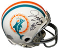 Jim Langer Signed Miami Dolphins 1972 Style Throwback Riddell Mini Helmet w/HOF'87 - LANMIN300 - Jim Langer Signed Miami Dolphins 1972 Style Throwback Riddell Mini Helmet w/HOF'87 product image