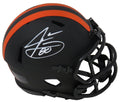 Jarvis Landry Signed Cleveland Browns Eclipse Black Matte Riddell Speed Mini Helmet - LANMIN311 - Jarvis Landry Signed Cleveland Browns Eclipse Black Matte Riddell Speed Mini Helmet product image