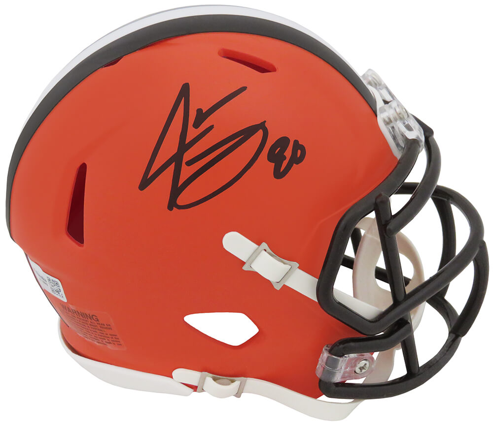 Jarvis Landry Signed Cleveland Browns Speed Mini Helmet (Fanatics) - LANMIN312 - Jarvis Landry Signed Cleveland Browns Speed Mini Helmet (Fanatics) product image