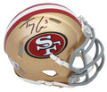 Trey Lance Signed San Francisco 49ers Riddell Speed Mini Helmet (Beckett) - LANMIN320 - Trey Lance Signed San Francisco 49ers Riddell Speed Mini Helmet (Beckett) product image