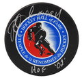 Rod Langway Signed Hall of Fame Logo Hockey Puck w/HOF'02 - LANPUC401 - Rod Langway Signed Hall of Fame Logo Hockey Puck w/HOF'02 product image