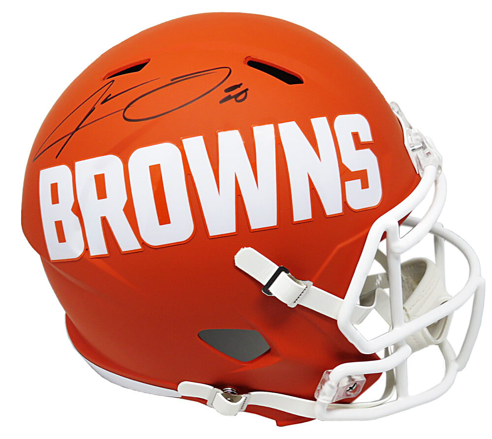 Jarvis Landry Signed Cleveland Browns AMP Alternate Riddell Full Size Speed Replica Helmet - LANREP300 - Jarvis Landry Signed Cleveland Browns AMP Alternate Riddell Full Size Speed Replica Helmet product image