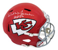 Willie Lanier Signed Kansas City Chiefs Throwback Riddell Full Size Speed Replica Helmet w/HOF'86 - LANREP320 - Willie Lanier Signed Kansas City Chiefs Throwback Riddell Full Size Speed Replica Helmet w/HOF'86 product image