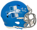 Sam LaPorta Signed Detroit Lions 2023 Alternate Blue Riddell Speed Mini Helmet - (Beckett) - LAPMIN300 - Sam LaPorta Signed Detroit Lions 2023 Alternate Blue Riddell Speed Mini Helmet - (Beckett) product image