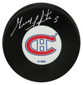 Guy Lapointe Signed Montreal Canadiens Team Logo Hockey Puck - LAPPUC414 - Guy Lapointe Signed Montreal Canadiens Team Logo Hockey Puck product image