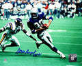 Steve Largent Signed Seattle Seahawks With Football Action 8x10 Photo w/HOF'95 - LAR08P302 - Steve Largent Signed Seattle Seahawks With Football Action 8x10 Photo w/HOF'95 product image