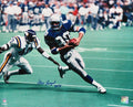 Steve Largent Signed Seattle Seahawks With Football Action 16x20 Photo w/HOF'95 - LAR16P302 - Steve Largent Signed Seattle Seahawks With Football Action 16x20 Photo w/HOF'95 product image