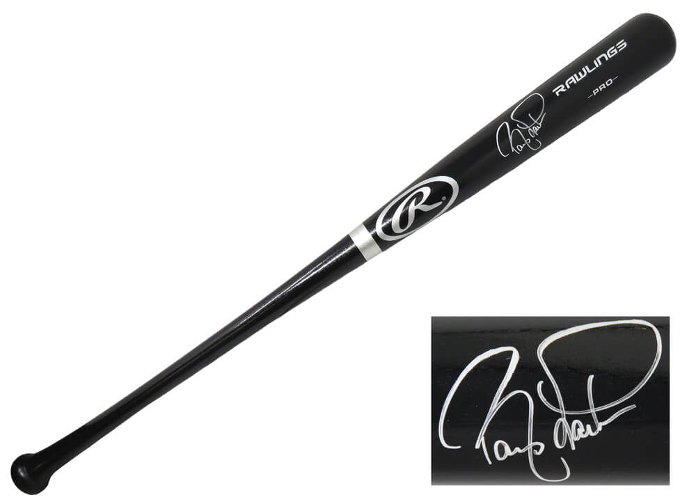Barry Larkin Signed Rawlings Pro Black Baseball Bat - LARBAT101 - Barry Larkin Signed Rawlings Pro Black Baseball Bat product image