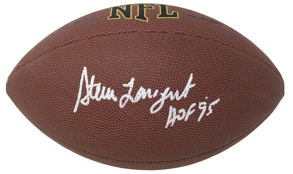 Steve Largent Signed Wilson NFL Full Size Super Grip Football w/HOF 95 - LARFTB310 - Steve Largent Signed Wilson NFL Full Size Super Grip Football w/HOF 95 product image