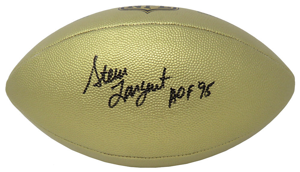 Steve Largent Signed Wilson Duke Gold Metallic NFL Full Size Replica Football w/HOF'95 - LARFTB314 - Steve Largent Signed Wilson Duke Gold Metallic NFL Full Size Replica Football w/HOF'95 product image