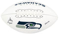 Steve Largent Signed Seattle Seahawks Franklin White Logo Football w/HOF'95 - LARFTB315 - Steve Largent Signed Seattle Seahawks Franklin White Logo Football w/HOF'95 product image