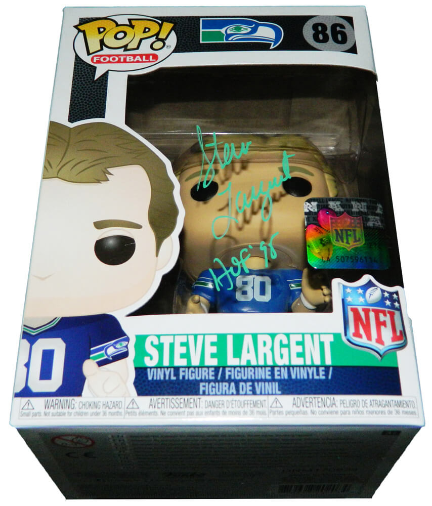 Steve Largent Signed Seattle Seahawks NFL Legends Funko Pop Doll w/HOF'95 - LARFUN300 - Steve Largent Signed Seattle Seahawks NFL Legends Funko Pop Doll w/HOF'95 product image