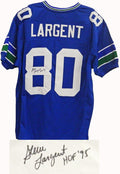 Steve Largent Signed Blue Custom Jersey w/HOF'95 - PSA/DNA - LARJRY301 - Steve Largent Signed Blue Custom Jersey w/HOF'95 - PSA/DNA product image